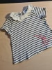 PETIT BATEAU Bluse in Weiß/ Dunkelblau
