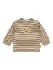 Steiff Sweatshirt in Hellbraun/ Creme