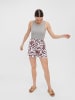 Vero Moda Shorts "Peace" in Weiß/ Bordeaux