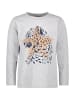 lamino Longsleeve in Hellgrau meliert