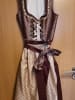 KRÜGER Dirndl in Bordeaux/ Beige