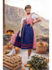 Ulla Popken Dirndl in Rot/ Dunkelblau