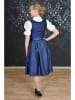 Edelnice Dirndl in Blau/ Beige