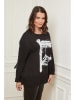 Curvy Lady Longsleeve in Schwarz