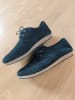 Comfortfusse Leder-Schnürschuhe in Schwarz