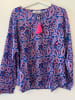 Zwillingsherz Bluse "Paisley Traum" in Blau