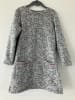 Topo Kleid in Grau