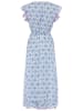Zwillingsherz Kleid "Josefine" in Blau/ Weiß
