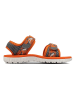Clarks Sandalen in Grau/ Orange