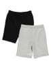 GAP 2er-Set: Sweatshorts in Schwarz/ Hellgrau