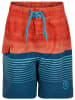 Color Kids Badeshorts in Rot/ Blau