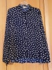 Yumi Bluse in Dunkelblau/ Creme