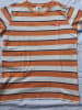 Garcia Shirt in Orange/ Weiß
