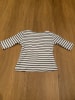 Sense Organics Longsleeve "Louise" in Weiß/ Dunkelblau