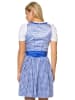 LEKRA Mini-Dirndl "Irene" in Blau/ Silber