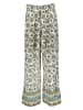 Vila Hose in Creme/ Hellblau