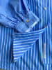 Pepe Jeans Bluse in Hellblau/ Weiß
