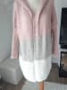 Makadamia Cardigan in Rosa/ Grau/ Creme