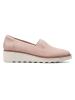 Clarks Leder-Slipper in Rosa