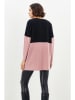 Milan Kiss Pullover in Rosa/ Schwarz