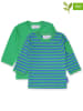 Toby Tiger 2er-Set: Longsleeves in Grün/ Blau