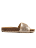 billowy Pantoletten in Gold