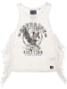 Superdry Top "Side Fringe Tank" in Creme