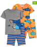 carter's 2er-Set: Pyjamas in Orange/ Grau