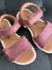 kmins Leder-Sandalen in Flieder