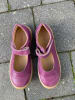 POM POM Leder-Ballerinas in Lila