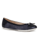 Geox Leder-Ballerinas "Charlene" in Dunkelblau