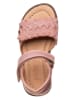 POM POM Leder-Sandalen in Rosa