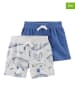 carter's 2er-Set: Sweatshorts in Grau/ Blau