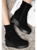 Foreverfolie Stiefeletten in Schwarz