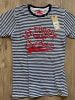 Lee Cooper Shirt in Dunkelblau/ Weiß