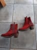 TRAVELIN' Leder-Stiefeletten "Bordeaux" in Rot