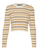 Vero Moda Longsleeve "Anita" in Creme/ Grau