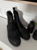 Sorel Leder-Boots "Hi-Line" in Schwarz