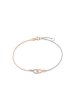 Amor Armband Silber 925, rhodiniert+rosévergoldet in Bicolor