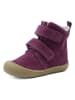 lamino Leder-Boots in Lila