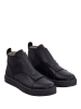 Noosy Leder-Sneakers in Schwarz