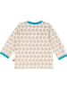 loud + proud Loud + Proud Longsleeve in Beige/ Türkis, 122/128 nur vorgewaschen nie getragen