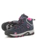 Trollkids Wanderschuhe "Fjell Hiker" in Dunkelblau/ Pink