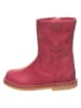 POM POM Leder-Winterboots in Pink