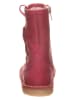 POM POM Leder-Winterboots in Pink