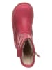 POM POM Leder-Winterboots in Pink