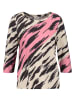 Gerry Weber Longsleeve in Beige/ Rosa/ Schwarz