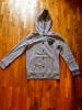 True Religion Sweatjacke "TR Patch Varsity Jacket" in Hellgrau