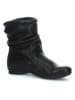 Think! Leder-Stiefeletten in Schwarz