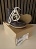 POM POM Leder-Winterboots in Braun